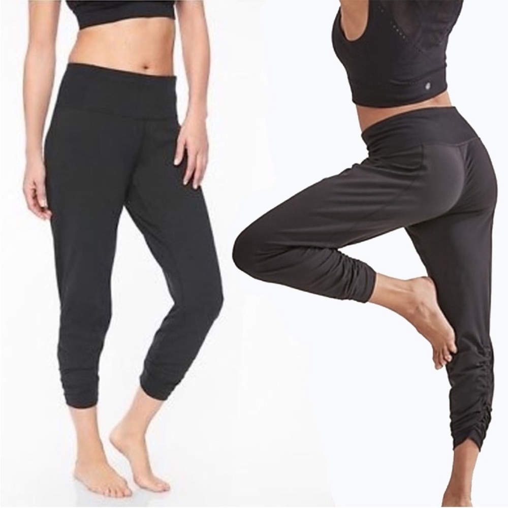 {Athleta} Barre Cinch Dance Pant in Black - Women's XS